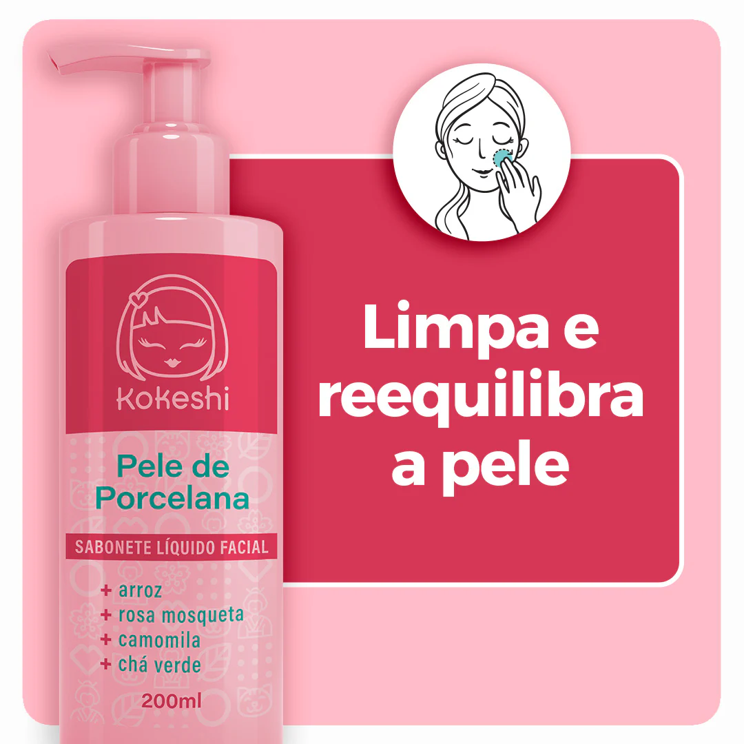Sabonete Líquido Facial Pele de Porcelana Kokeshi - Image 4